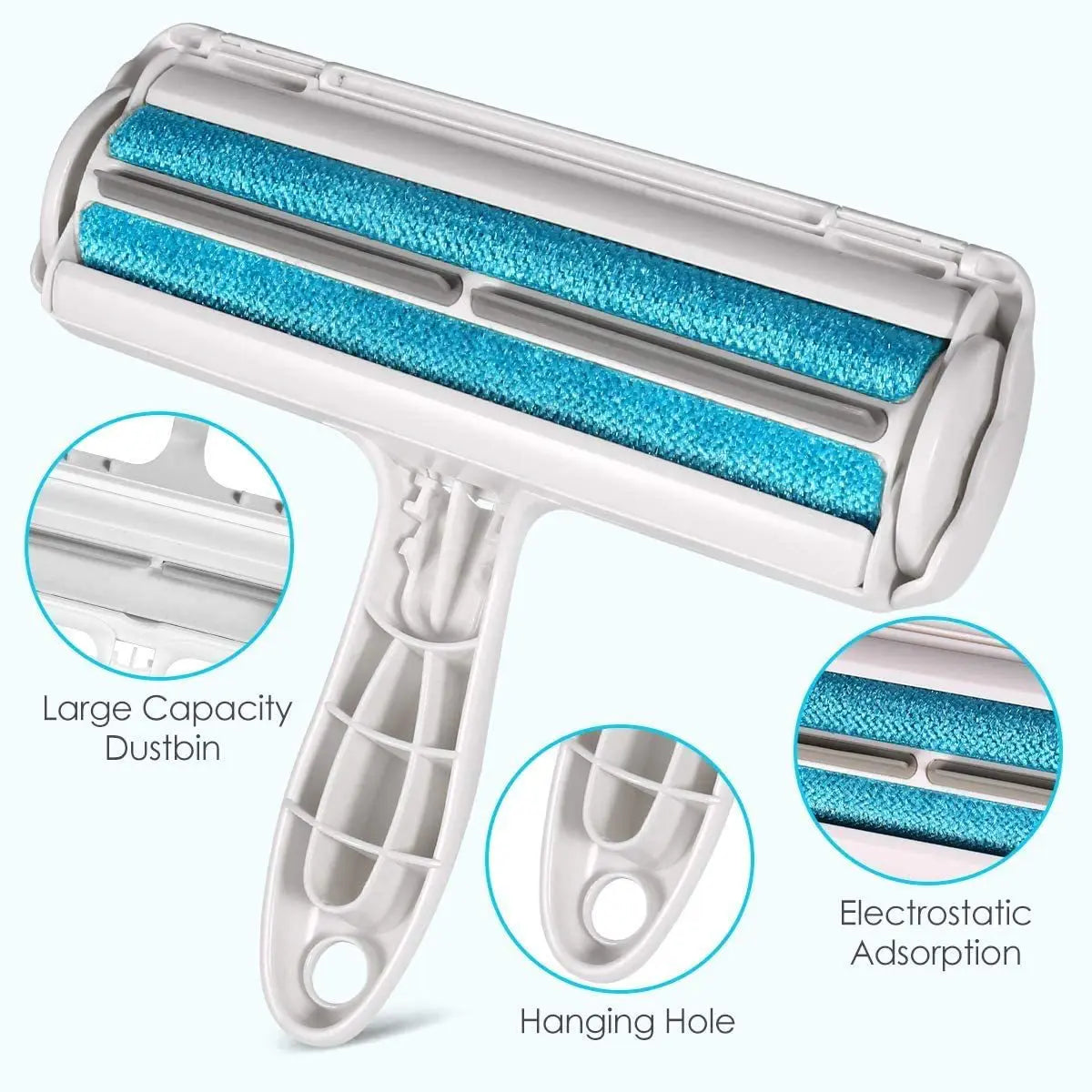 Reusable Pet Hair Remover Roller – Fast, Mess-Free Fur Cleanup for Furniture, Clothes & Car Seats