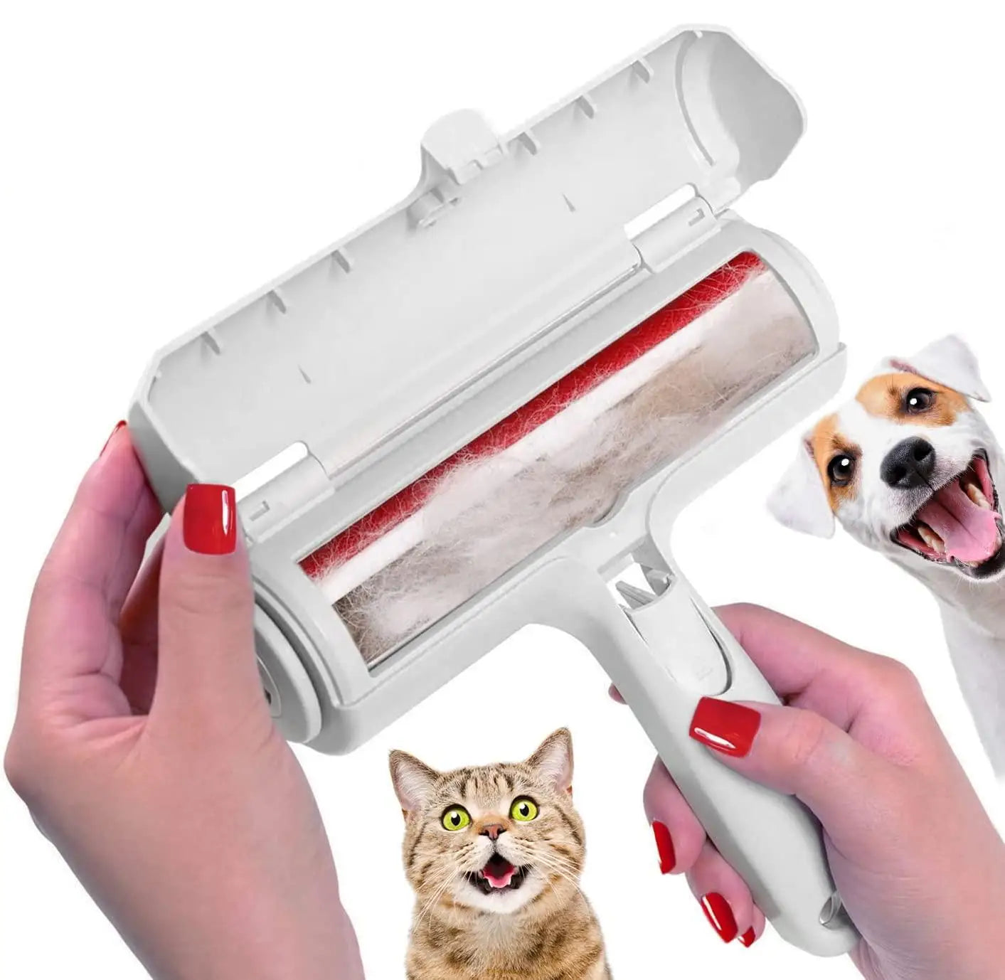 Reusable Pet Hair Remover Roller – Fast, Mess-Free Fur Cleanup for Furniture, Clothes & Car Seats